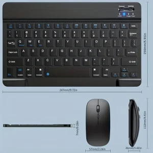 Ultra-Thin Mini Wireless Keyboard & Mouse Combo
